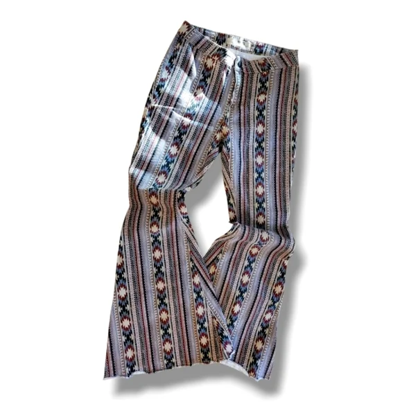 Rock & Roll Cowgirl Denim Jeans Womens 31x36 Bargain Button Bell Flare EUC - Picture 6 of 14